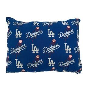 LA Dodgers Blue Throw Pillow Cozy Home Decor For Baseball Fans Gift - 12" x 8"